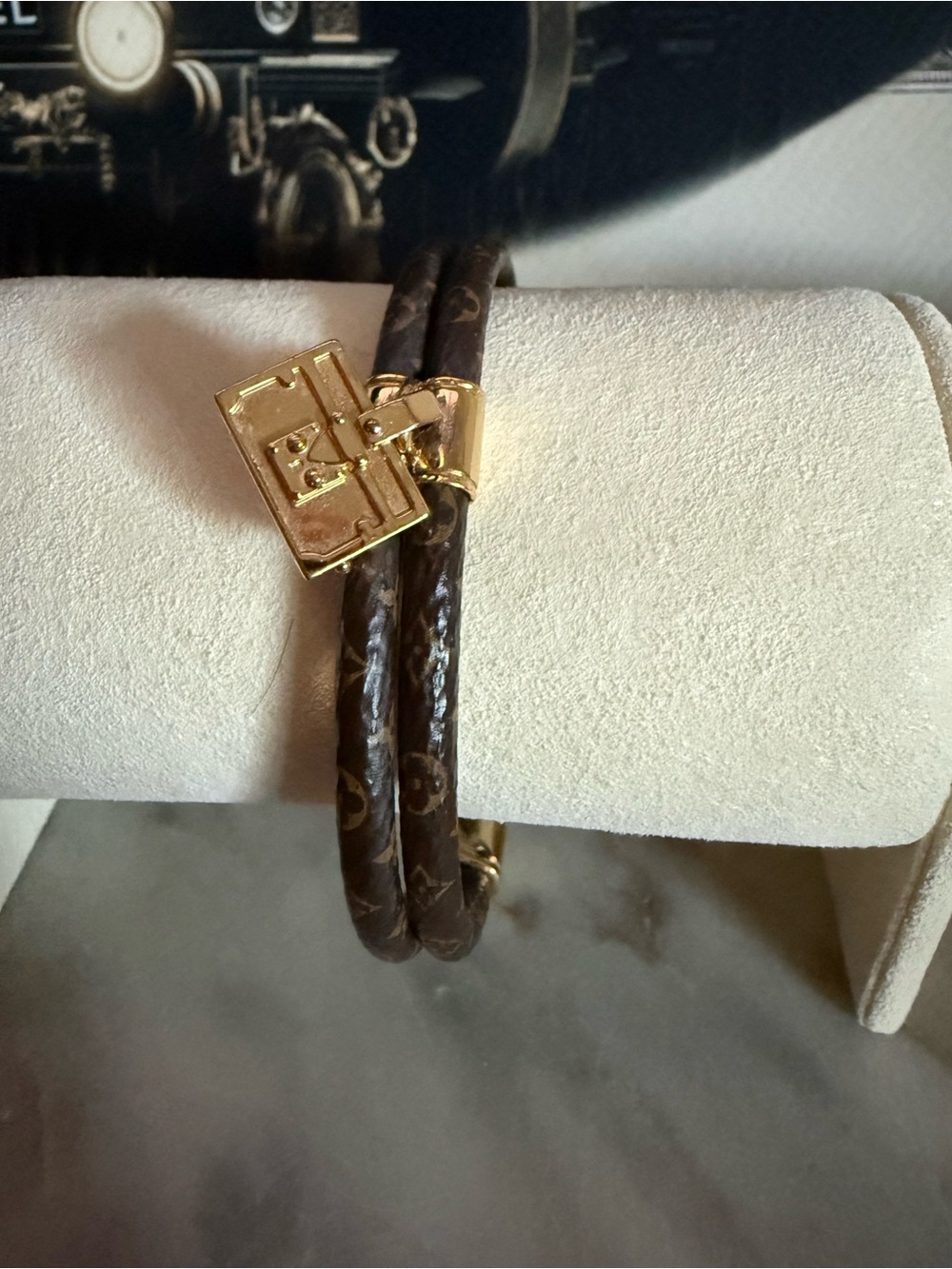 Louis Vuitton Monogram Petite Malle Wrap Bracelet with Trunk Charm 🤎